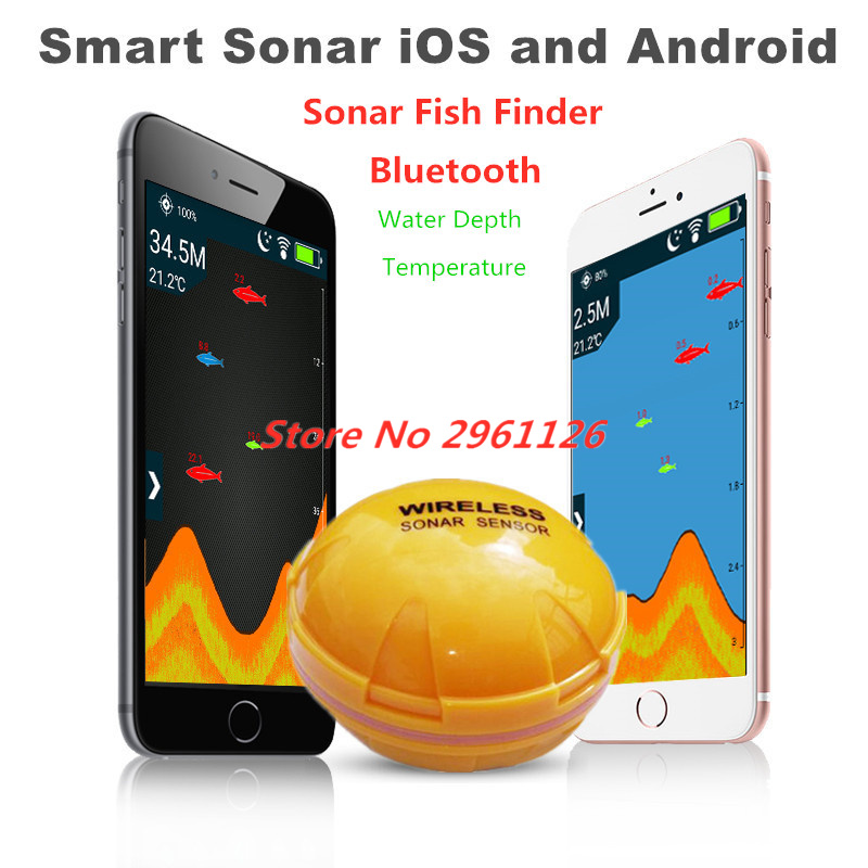 Fishing Depth Finder - Беспроводной эхолот, портативный эхолот, телефон, Bluetooth,