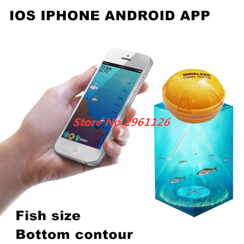 Беспроводной эхолот, портативн – обзор и цена Fishing Depth Finder