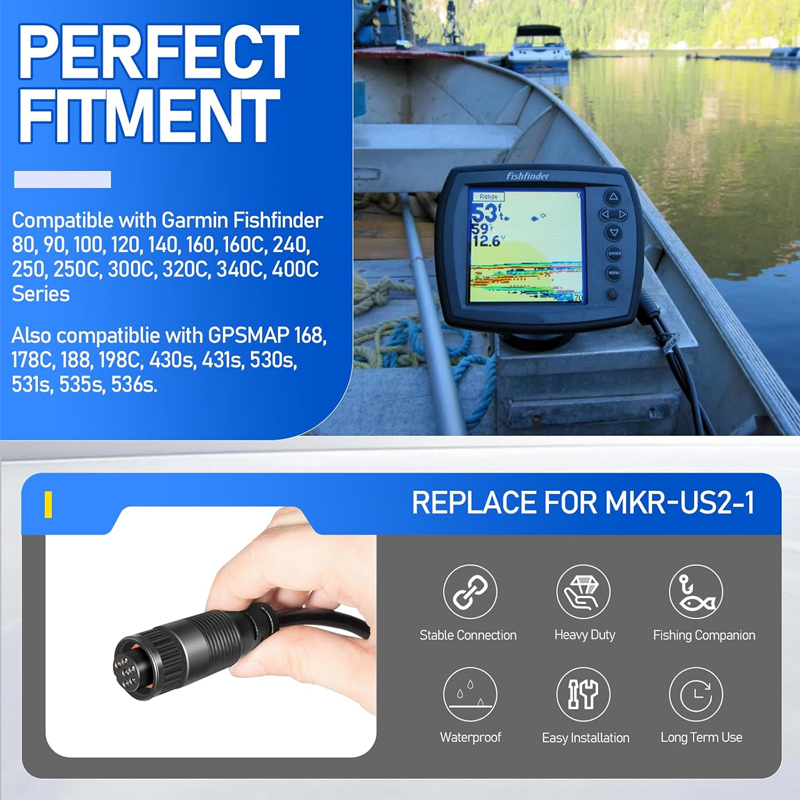 Совместим с эхолотами и GPS-ус – обзор и цена Fish Finder Cable
