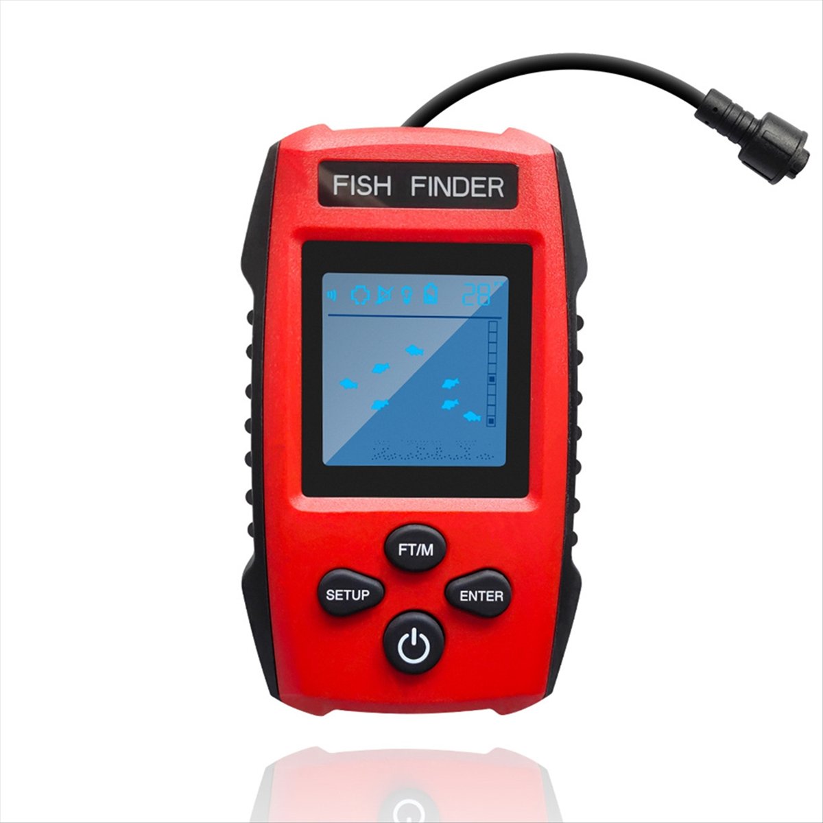 Цветной ЖК-эхолот, проводной э – обзор и цена Fishing Depth Finder